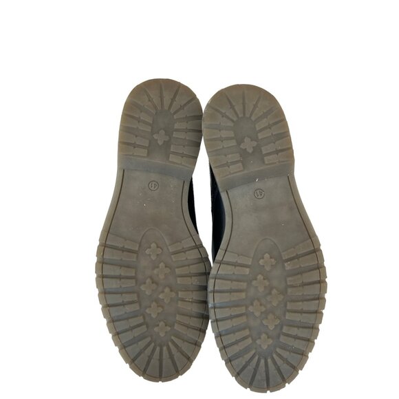 Kurt Geiger Jeremiah Brogue Boots Grunge Men's Size 41 Leather Black Wingtip - Picture 6 of 9